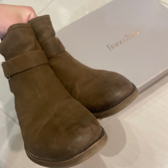 Franco Sarto Suede Leather Booties - Picture 3 of 8